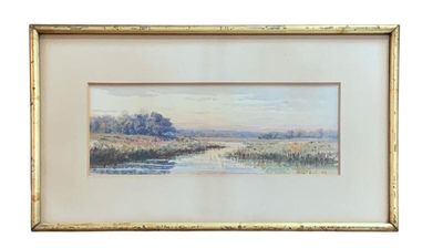 Antique w/c, signed WT Hunt, 1894