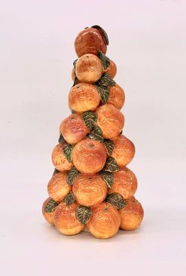 Vtg. topiary of oranges, made in Spain, ht. 16 1/2 in.
