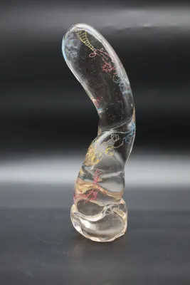 Gene Koss “Ridge Road Climb” Art Glass Sculpture, 1989
