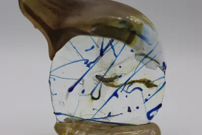 Gene H. Koss “Shape” 1986 Art Glass Sculpture