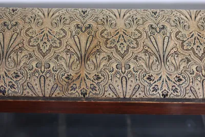 Mahogany Upholstered Bench