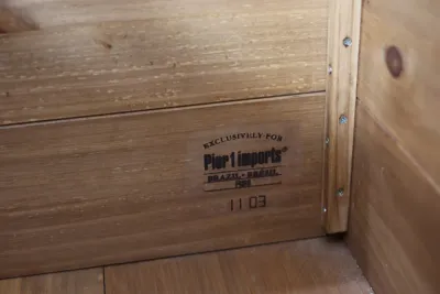 Pier 1 Rustic Pine Storage Chest
