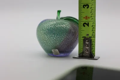Gränna Glasbruk Swedish Art Glass Apple Paperweight