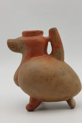 Pre-Columbian Style Zoomorphic Pottery Effigy Vessel