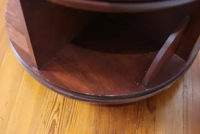 Two-Tier Revolving Wood Bookcase