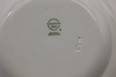 Vintage Wedgwood Embossed Queen’s Ware Salad Plates & Demitasse Cups
