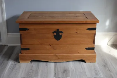 Pier 1 Rustic Pine Storage Chest