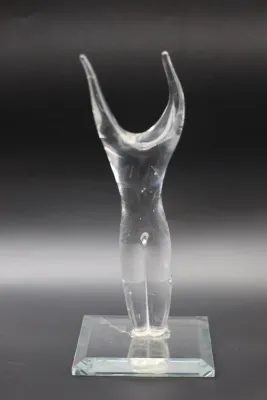 Maurice Alvarado (American, b. 1958) “Standing Figure” Glass Sculpture, 2000