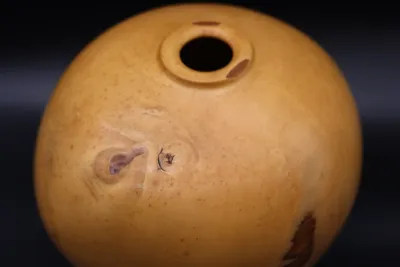 Jim Rozelle Signed American Holly Wood Vessel – 1989 Award Winner