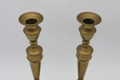 Vintage Japan Brass Candlestick Holders