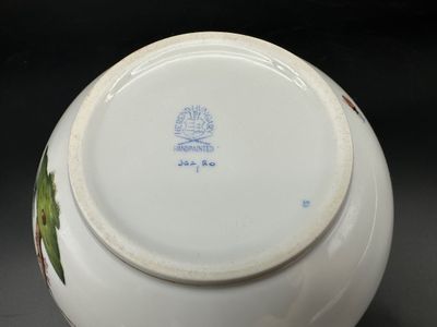 Vintage Herend Hungary Large Hand Painted Porcelain Bowl
