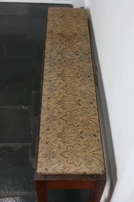 Mahogany Upholstered Bench