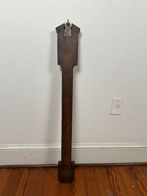 Antique English Mahogany Inlaid Mercury Stick Barometer