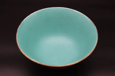 Chinese Coral-Ground Famille Rose Porcelain Bowl