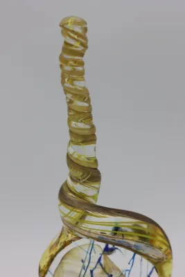 Signed Gene H. Koss “Ridge Climb” Art Glass Sculpture