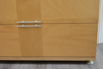 Contemporary Light Wood Six-Drawer Tall Chest