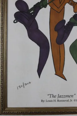 Louis H. Bonneval Jr. – The Jazzmen Limited Edition Print, 130/200