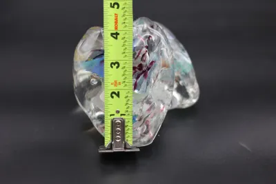 Multicolor Freeform Art Glass Sculpture
