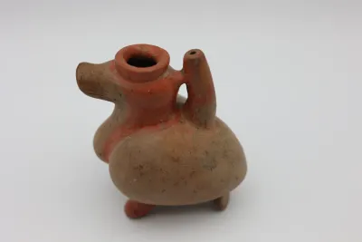 Pre-Columbian Style Zoomorphic Pottery Effigy Vessel