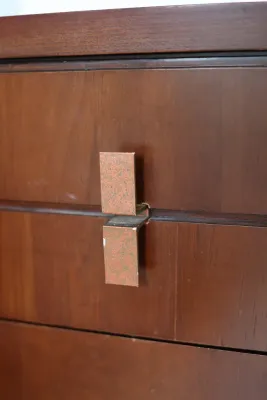Traditional Wood Writing Desk with Drawers
