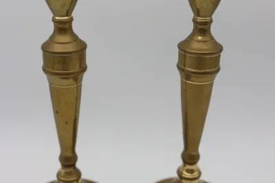 Vintage Japan Brass Candlestick Holders