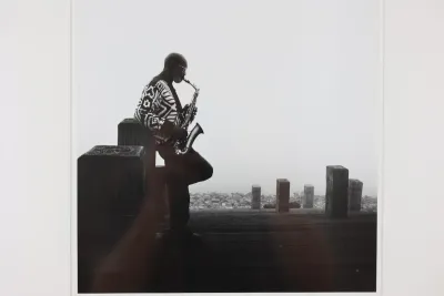 Tom Oelsner – Sax in the Fog Gelatin Silver Photograph