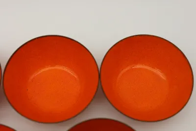 Jade Snow Wong San Francisco Enameled Copper Bowls – Set of 7