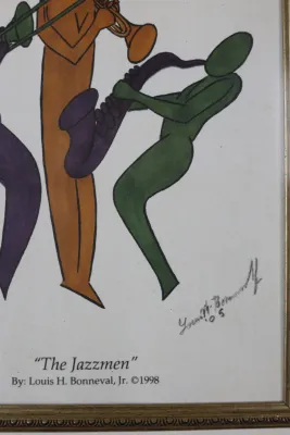 Louis H. Bonneval Jr. – The Jazzmen Limited Edition Print, 130/200