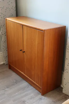 Two-Door Wood Storage Cabinet