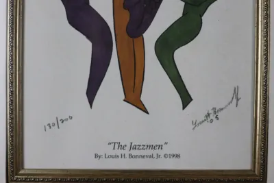 Louis H. Bonneval Jr. – The Jazzmen Limited Edition Print, 130/200
