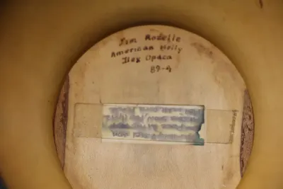 Jim Rozelle Signed American Holly Wood Vessel – 1989 Award Winner