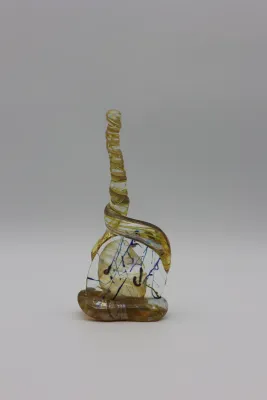 Gene H. Koss (American/Louisiana, b. 1947) “Ridge Climb” Art Glass Sculpture