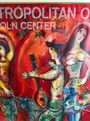 Marc Chagall – Metropolitan Opera Lincoln Center, 1966 – Lithograph Poster, 39 x 25 in.