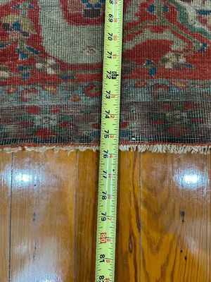 Antique Persian Heriz Serapi Wool Rug - 4' x 6'4"