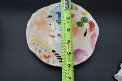 Ann “Frantic” Roberts Morley – The Gossips Ceramic Plate
