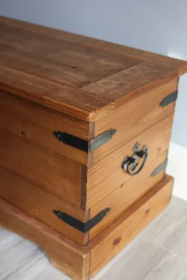 Pier 1 Rustic Pine Storage Chest