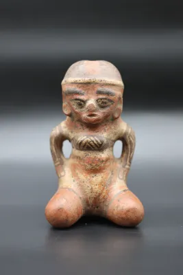 Pre-Columbian Style Nayarit Seated Pottery Figure