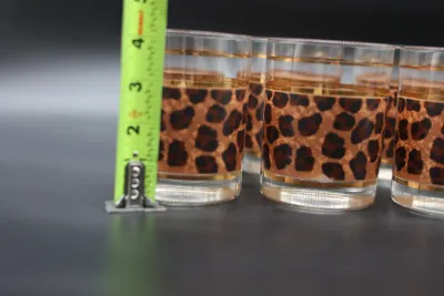Vintage Culver Leopard Print Double Old-Fashioned Glasses – Set of 6