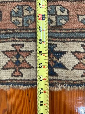 Antique Caucasian Shirvan Hand-Knotted Wool Rug