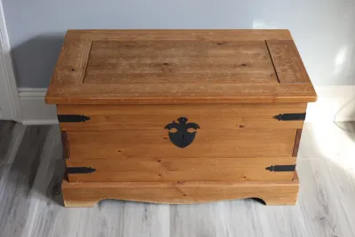 Pier 1 Rustic Pine Storage Chest