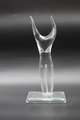Maurice Alvarado (American, b. 1958) “Standing Figure” Glass Sculpture, 2000