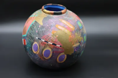 Sandra Blair “Spam Dog” Painted Ceramic Sculpture, 1995