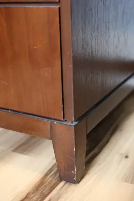 Traditional Wood Writing Desk with Drawers