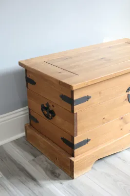 Pier 1 Rustic Pine Storage Chest