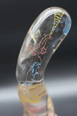 Gene Koss “Ridge Road Climb” Art Glass Sculpture, 1989