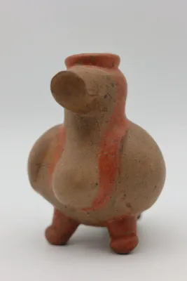 Pre-Columbian Style Zoomorphic Pottery Effigy Vessel
