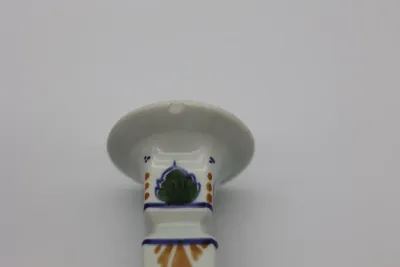 Polychrome Holland Keramiek Hand-Painted Candlesticks