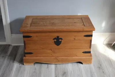 Pier 1 Rustic Pine Storage Chest