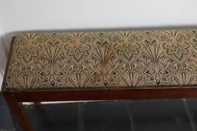 Mahogany Upholstered Bench