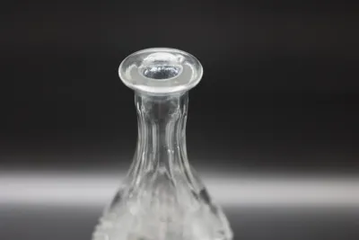 Cut Glass Decanter with Matching Stopper